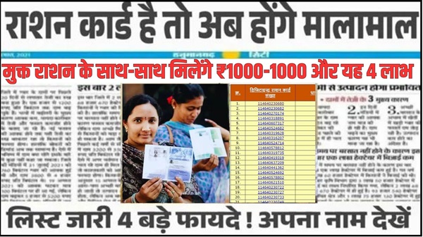 Today Ration Card Beneficiary