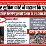 Old Pension Yojana GR